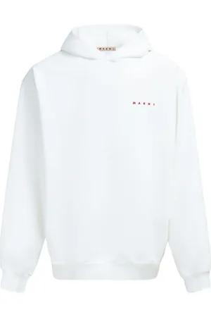 Marni Logo-print cotton hoodie