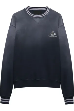 Prada Logo-embroidered cotton sweatshirt