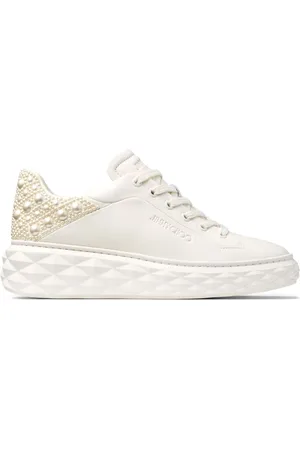 Jimmy Choo Diamond Maxi pearl-embellished sneakers