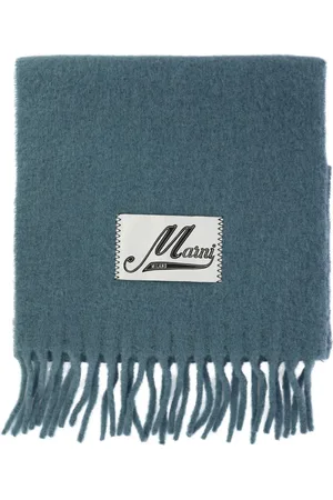Marni Logo-appliqu?? alpaca-blend scarf