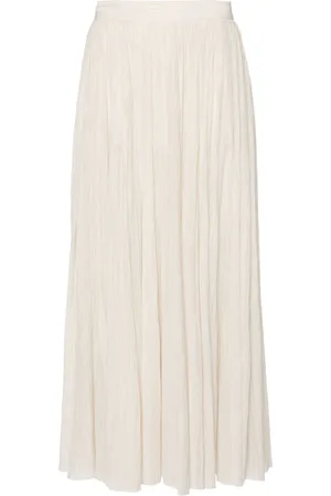 Totême Plissé flared maxi skirt