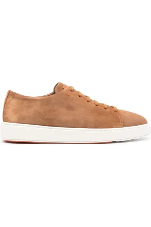 santoni Lace-up suede sneakers