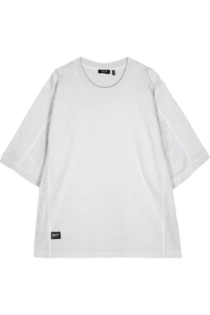 FIVE CM Lace-panelled cotton T-shirt