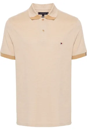 Tommy Hilfiger Logo-embroidered organic cotton blend polo shirt