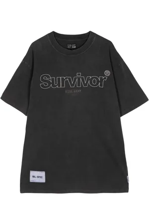 Izzue Survivor logo-appliqué cotton T-shirt
