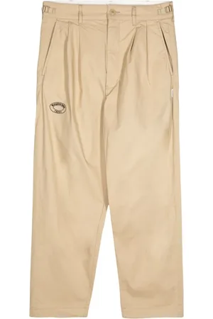 Izzue Pleat-detail straigh-leg trousers