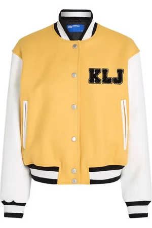 Karl Lagerfeld KLJ-appliqué bomber jacket