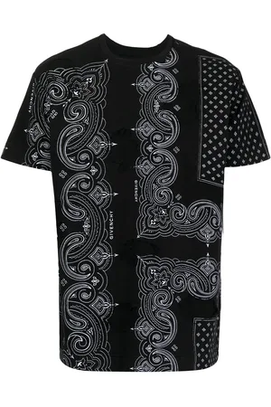 Givenchy Distressed-effect bandana-print T-shirt