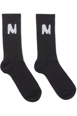 Msgm Intarsia-knit logo socks