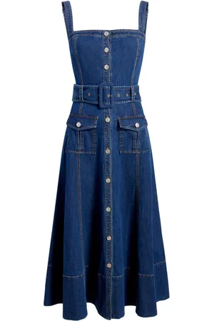 Cinq A Sept Vega denim midi dress
