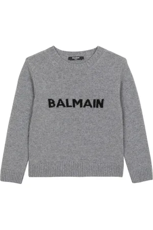 Balmain Logo-intarsia jumper