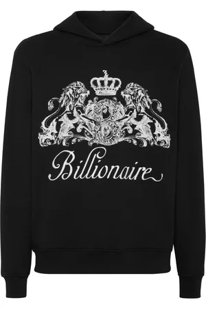 BILLIONAIRE Logo-print cotton hoodie