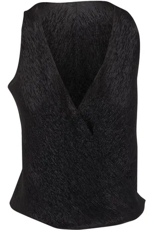 PETER COHEN V-neck sleeveless textured blouse