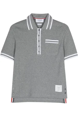 Thom Browne Pointelle cotton polo shirt