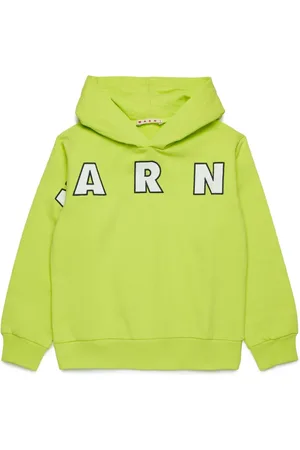 Marni Logo-print cotton hoodie