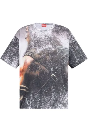 Diesel Graphic-print cotton T-shirt