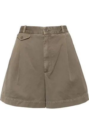 AGOLDE Becker pleat-detailing shorts