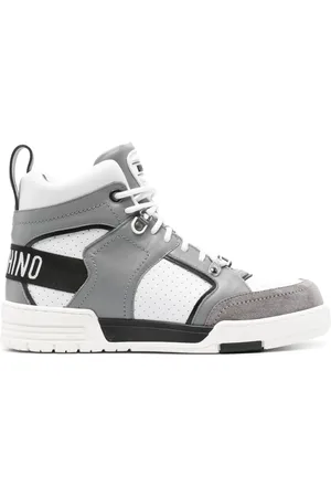 Moschino Panelled high-top sneakers