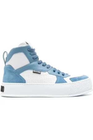 Moschino Panelled high-top sneakers