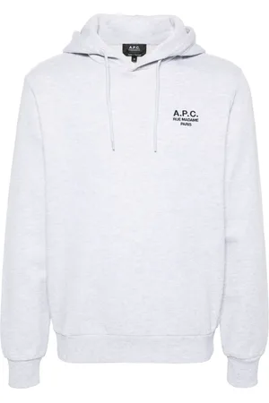 A.P.C. Logo-embroidered organic cotton hoodie