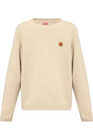 Kenzo Boke Flower-appliqué wool jumper