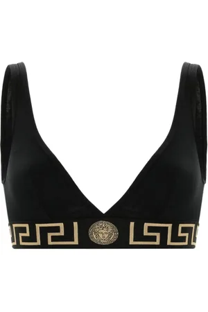 VERSACE Greca Border triangle bra