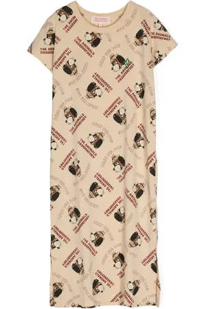 The Animals Observatory Printed midi T-shirt dress