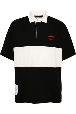 Izzue X Neighborhood striped cotton polo shirt