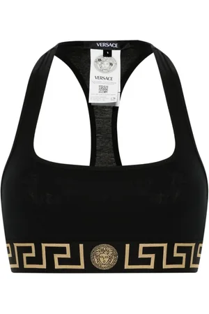 VERSACE Greca Border triangle bra