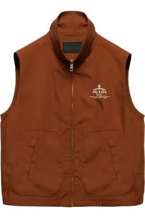 Prada Logo-print zip-up vest