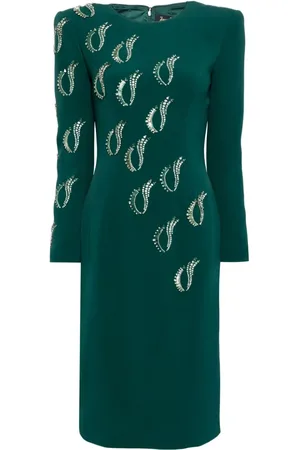 Jenny Packham Jealous crepe midi dress
