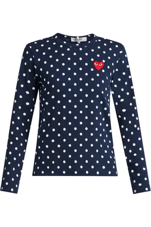 Comme des Garçons Polka dot heart logo T-shirt