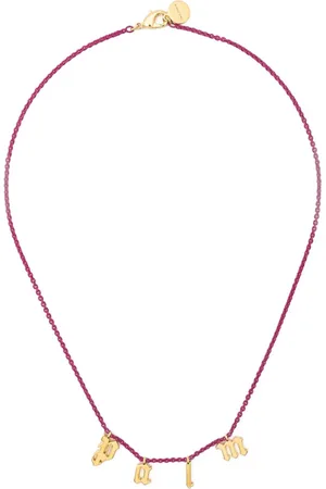 Palm Angels Palm logo-lettering necklace