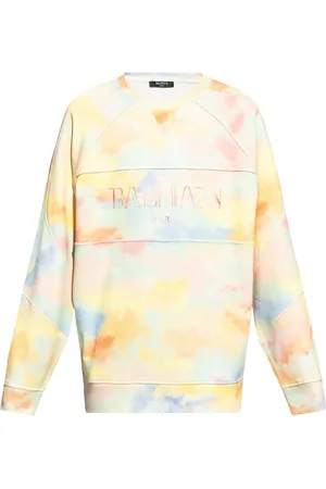 Balmain Cloud print logo-embroidered sweatshirt