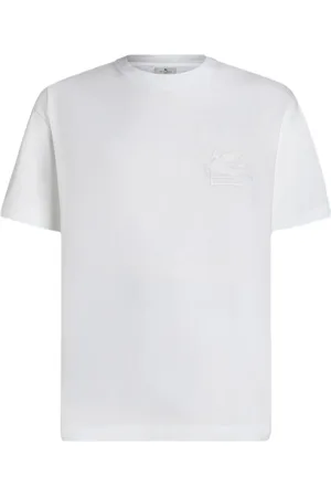 Etro Logo-embroidered cotton T-shirt