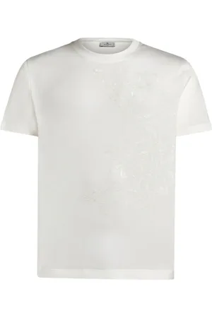 Etro Embroidered-design cotton T-shirt