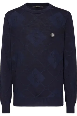 BILLIONAIRE Intarsia-knit jumper
