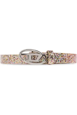 Diesel B-1dr logo-buckle belt