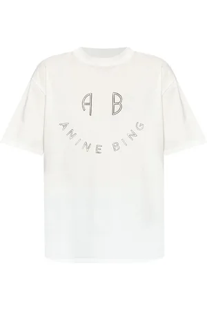 ANINE BING Logo-print cotton t-shirt