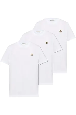 Moncler Logo-appliqu?? cotton T-shirt (set of three)