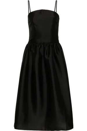 Self-Portrait Taffeta midi dress