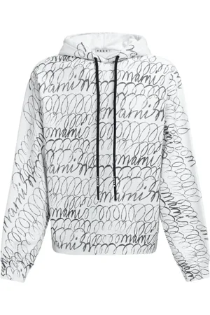 Marni Logo-print cotton hoodie