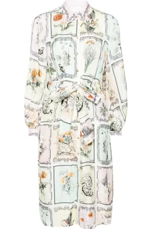 Camilla Graphic-print silk shirt dress