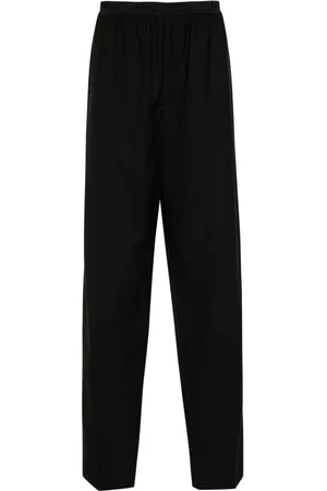 Balenciaga Logo-waistband loose-cut trousers
