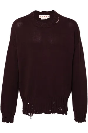 Marni Distressed cotton jumper
