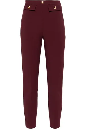 Elisabetta Franchi Crepe tapered trousers
