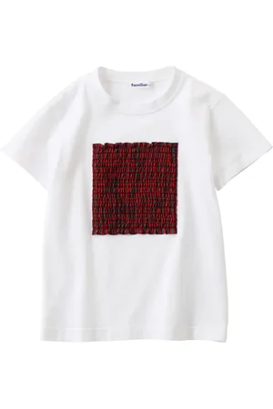 Familiar Appliqué-detail cotton T-shirt