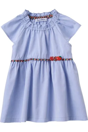 Familiar Apple-embroidered cotton dress