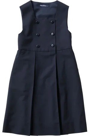 Familiar Double-breasted wool midi dress