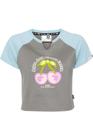 A Bathing Ape Cherry-motif cropped T-shirt